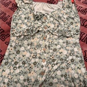 Floral Button-Down Dress